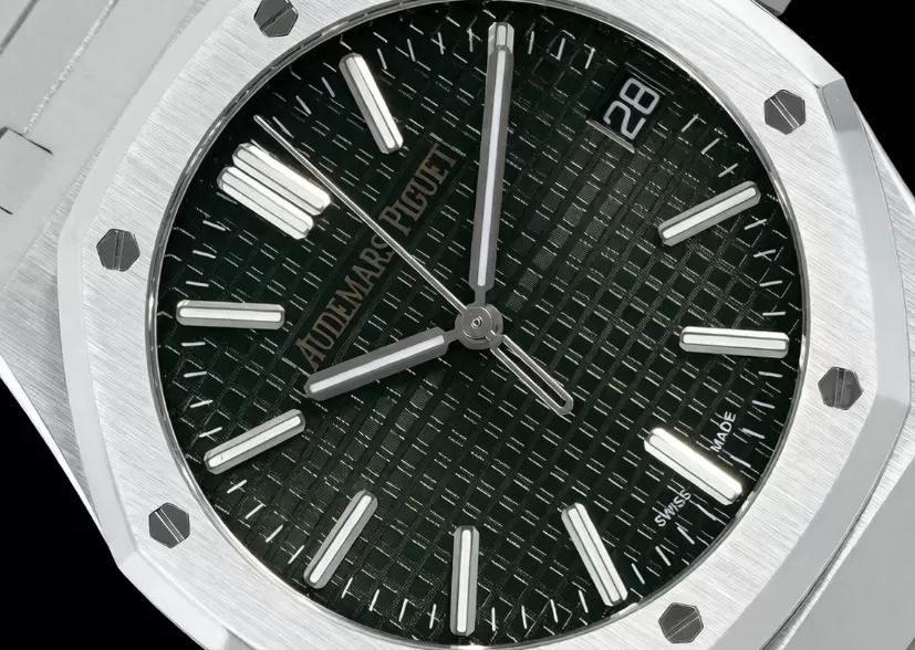 Royal Oak 41mm 15510 SS/SS Green/Stk APSF A4302 Super Clone - Image 3