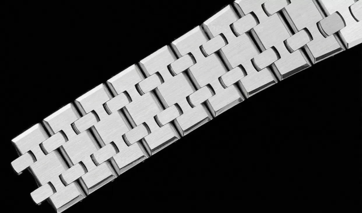 Royal Oak 15450 SS/SS White/Stk APSF SA3120 Super Clone - Image 15
