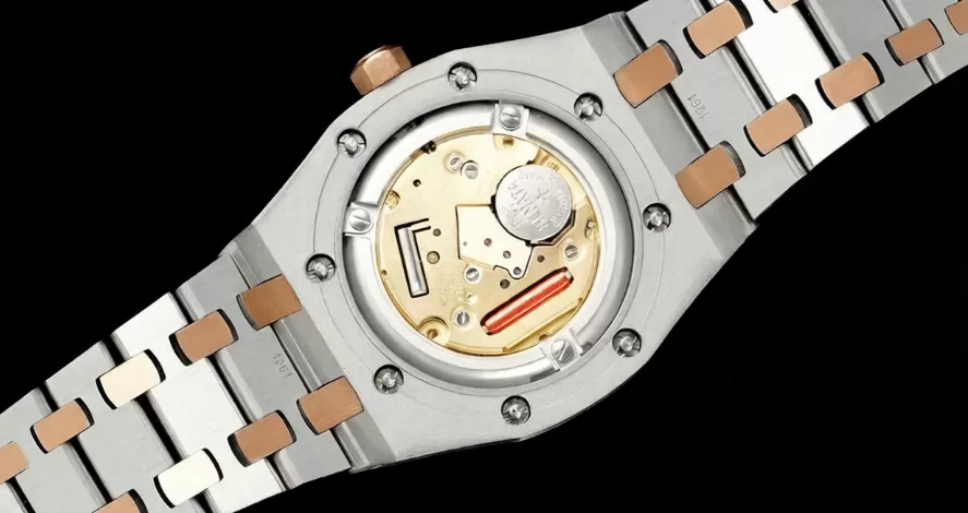 Royal Oak Ladies 67650 33mm RG/SS White ZF Swiss Qtz - Image 7