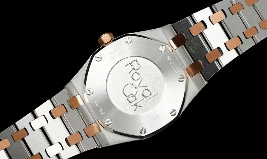 Royal Oak Ladies 67650 33mm RG/SS White ZF Swiss Qtz - Image 6