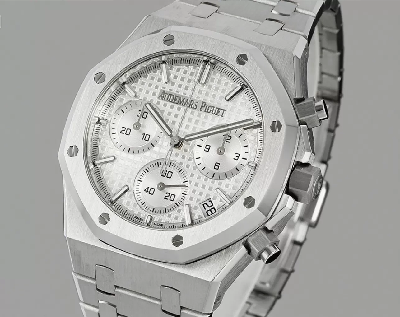 Royal Oak Chrono 26240ST 41mm SS/SS Silver Dial APS V2 SH4401 Super Clone
