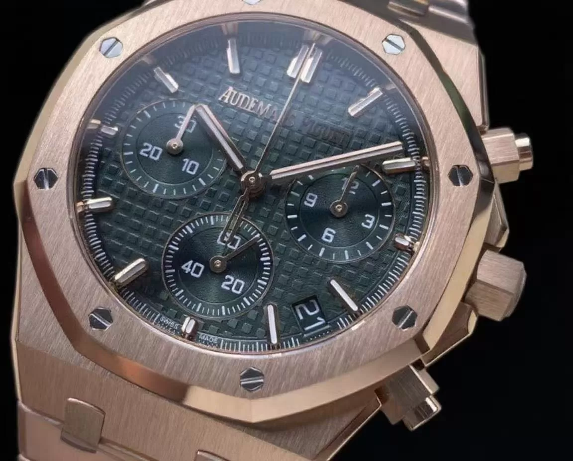 Royal Oak Chrono 26240OR 41mm RG/RG Green Dial APS SH4401 Super Clone - Image 2