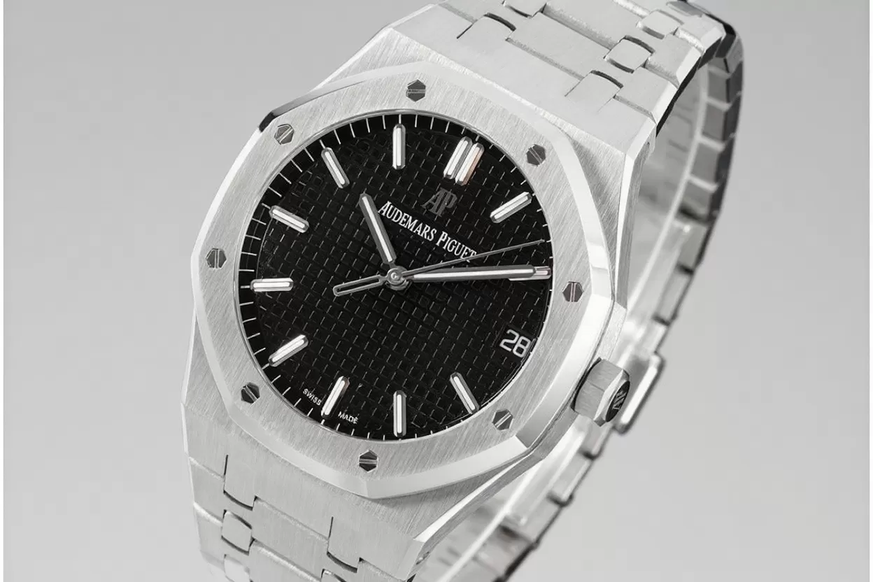 Royal Oak 41mm 15500 SS/SS Black/Stk APSF A4302 Super Clone