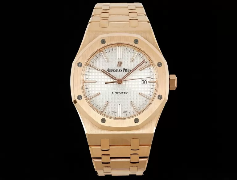 Royal Oak 15400 RG/RG White/Stk ZF V2 A3120 Super Clone - Image 2