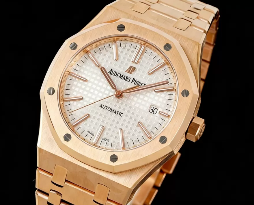 Royal Oak 15400 RG/RG White/Stk ZF V2 A3120 Super Clone