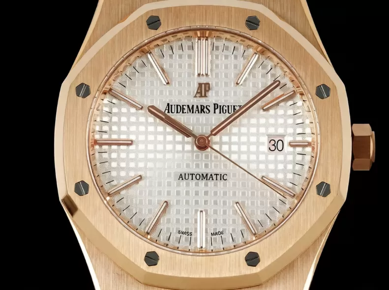 Royal Oak 15400 RG/RG White/Stk ZF V2 A3120 Super Clone - Image 3