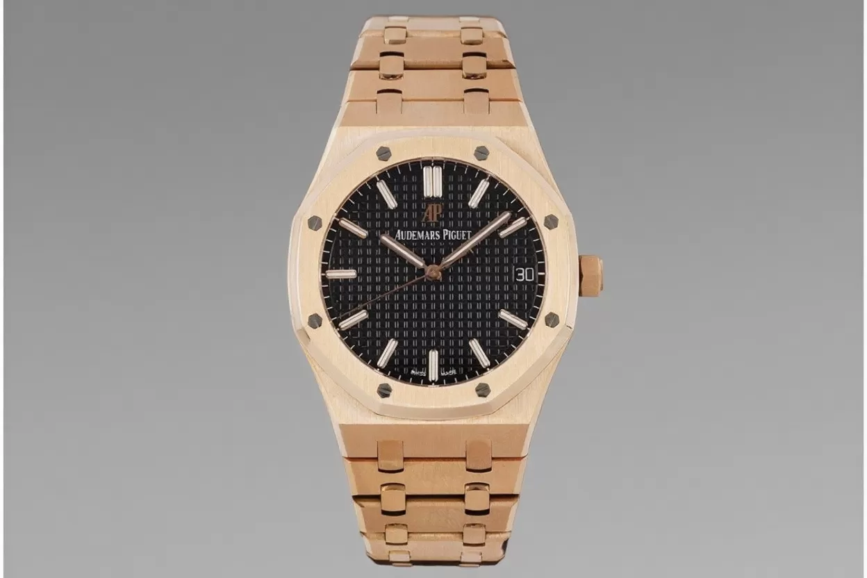 Royal Oak 41mm 15500 RG/RG Black/Stk APSF A4302 Super Clone - Image 3