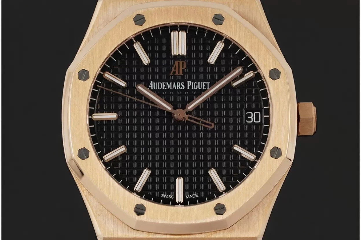 Royal Oak 41mm 15500 RG/RG Black/Stk APSF A4302 Super Clone - Image 2