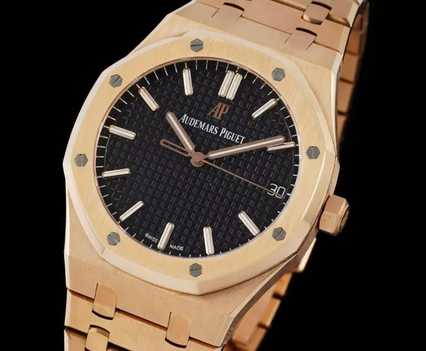 Royal Oak 41mm 15500 RG/RG Black/Stk APSF A4302 Super Clone