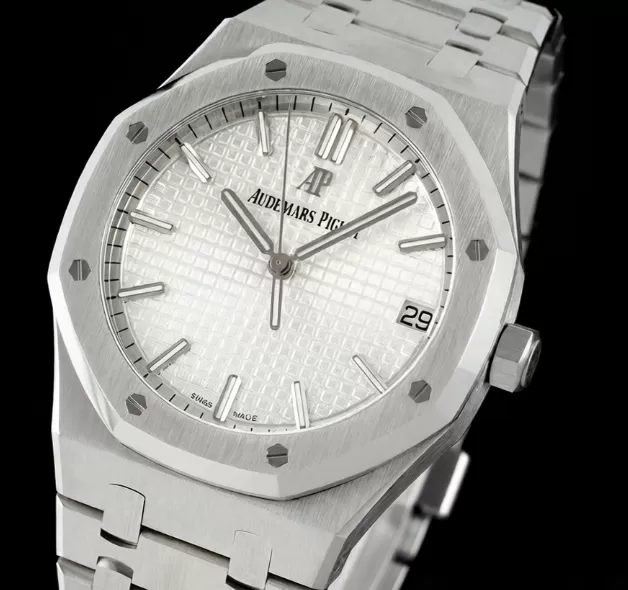 Royal Oak 41mm 15500 SS/SS White/Stk ZF V3 A4302 Super Clone