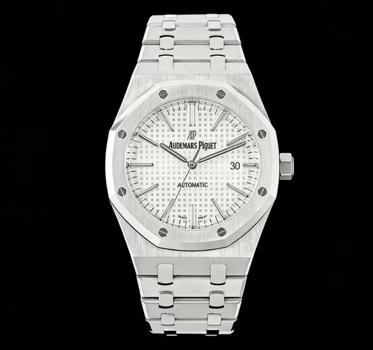 Royal Oak 15400 SS/SS White/Stk APSF SA3120 Super Clone - Image 2
