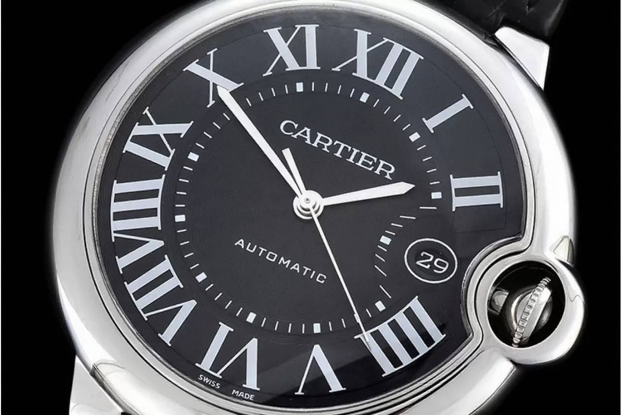 Ballon Bleu Cartier Mens SS/LE Black Roman V6F A2824 - Image 12