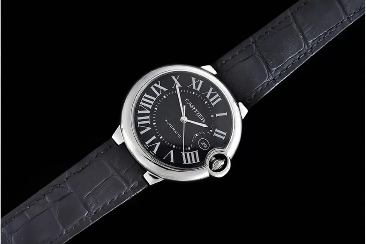 Ballon Bleu Cartier Mens SS/LE Black Roman V6F A2824 - Image 10