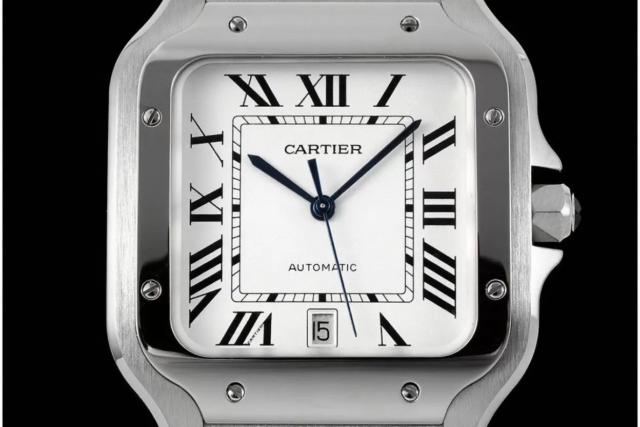 Santos De Cartier 2018 Mens XL 40mm SS/SS Wht BVF MY9019 - Image 2