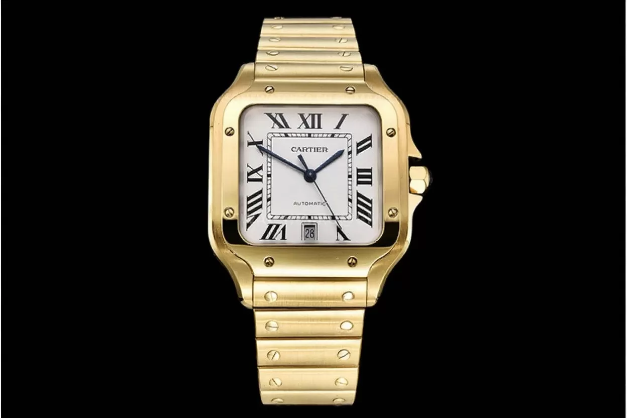 Cartier - Santos De Cartier Mens XL YG/YG White 3KF MY9015 - Image 10