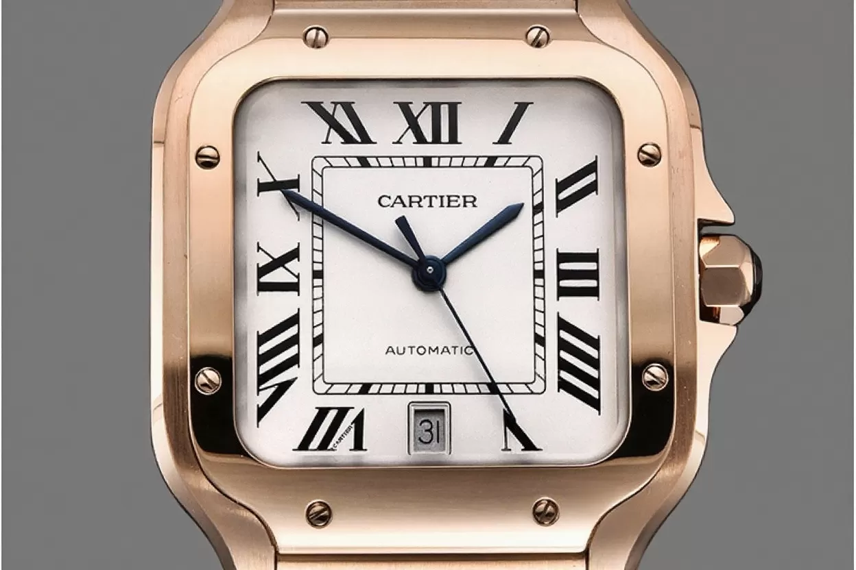 Cartier - Santos De Cartier Mens XL RG/RG White 3KF MY9015 - Image 6
