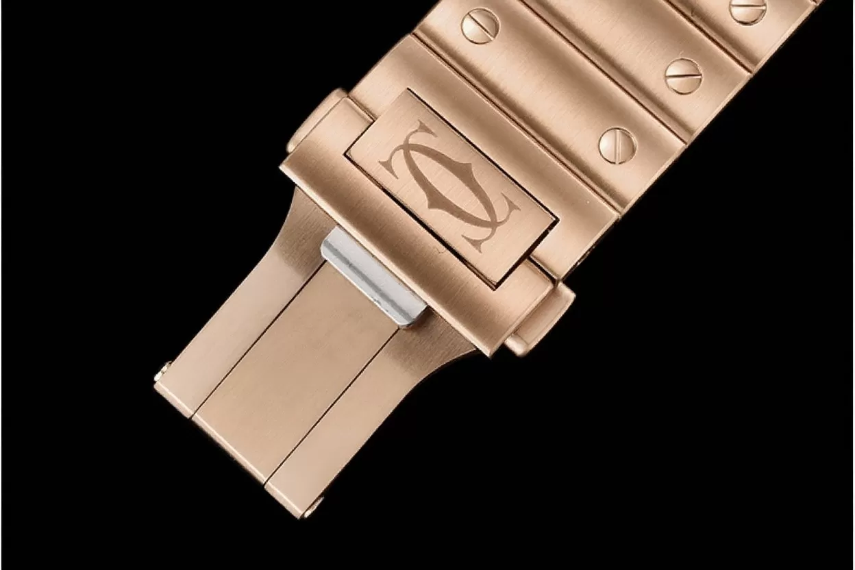 Cartier - Santos De Cartier Mens XL RG/RG White 3KF MY9015 - Image 13