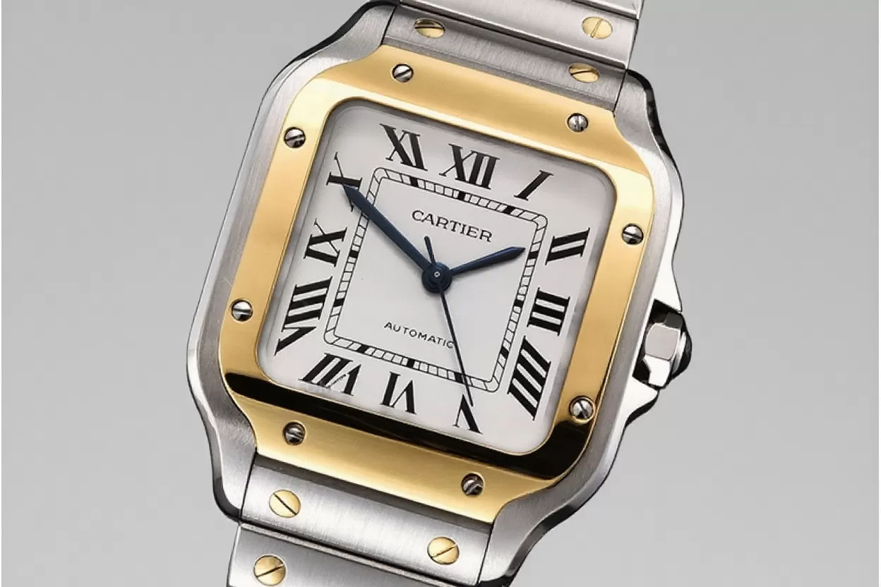 Cartier - Santos De Cartier 35mm Mens YG/SS White 3KF MY9015 - Image 5