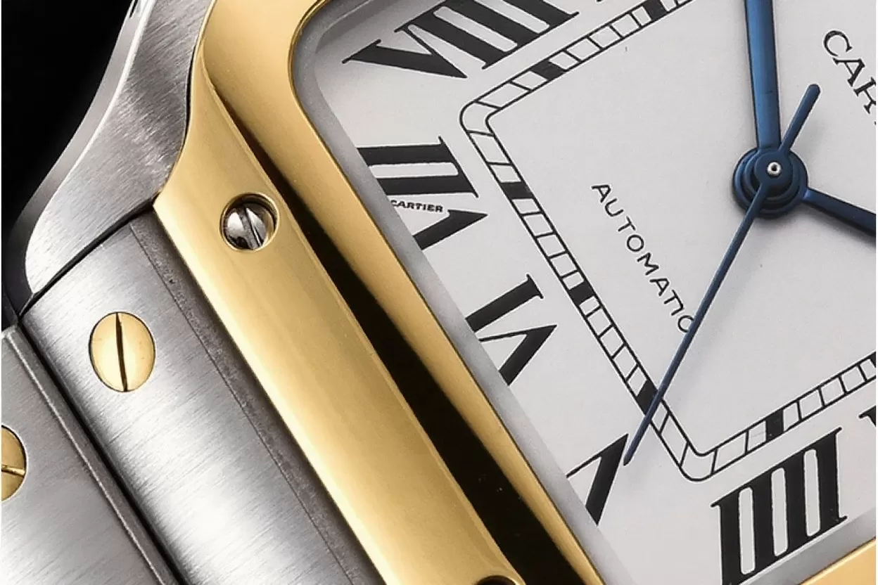 Cartier - Santos De Cartier 35mm Mens YG/SS White 3KF MY9015 - Image 3