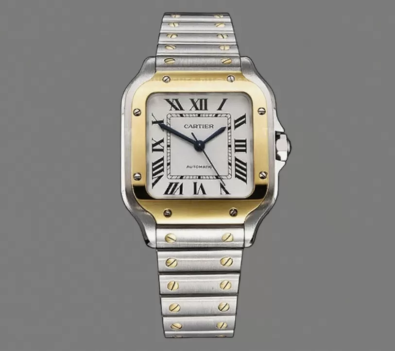 Cartier - Santos De Cartier 35mm Mens YG/SS White 3KF MY9015 - Image 16