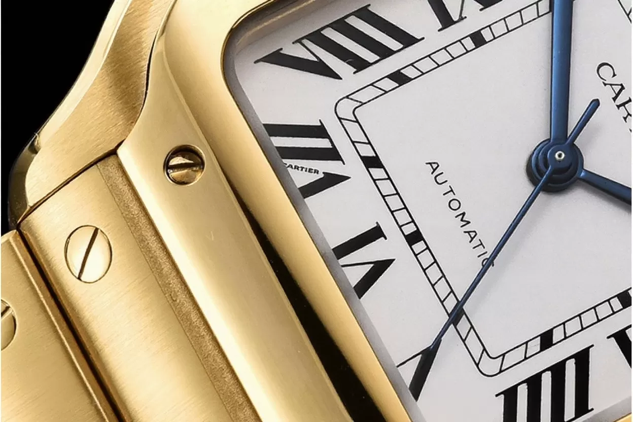 Cartier - Santos De Cartier 35mm Mens YG/YG White 3KF MY9015 - Image 4