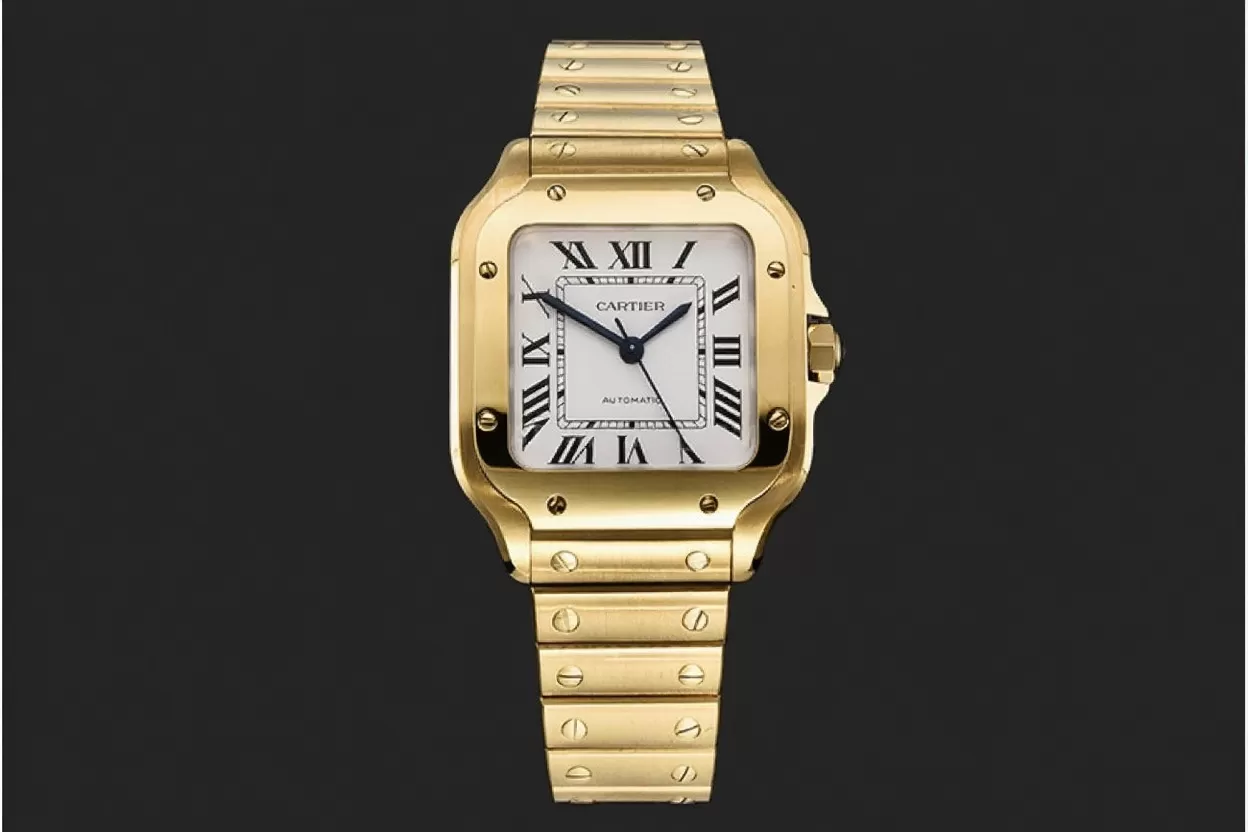 Cartier - Santos De Cartier 35mm Mens YG/YG White 3KF MY9015 - Image 11