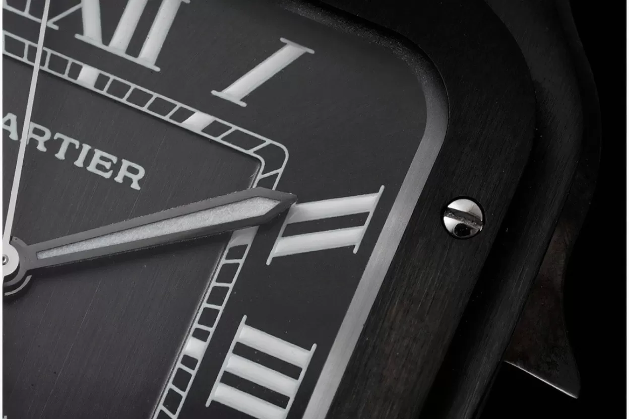 Santos De Cartier Mens XL PVD/LE Black BVF 9019 - Image 3