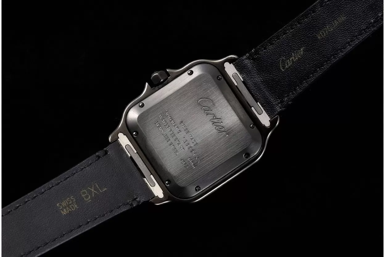 Santos De Cartier Mens XL PVD/LE Black BVF 9019 - Image 6