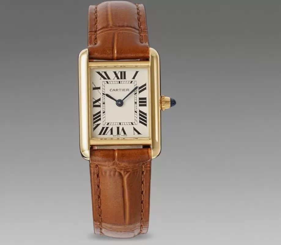 Tank Louis 22mm YG/LE White Dial AF Quartz - Image 4