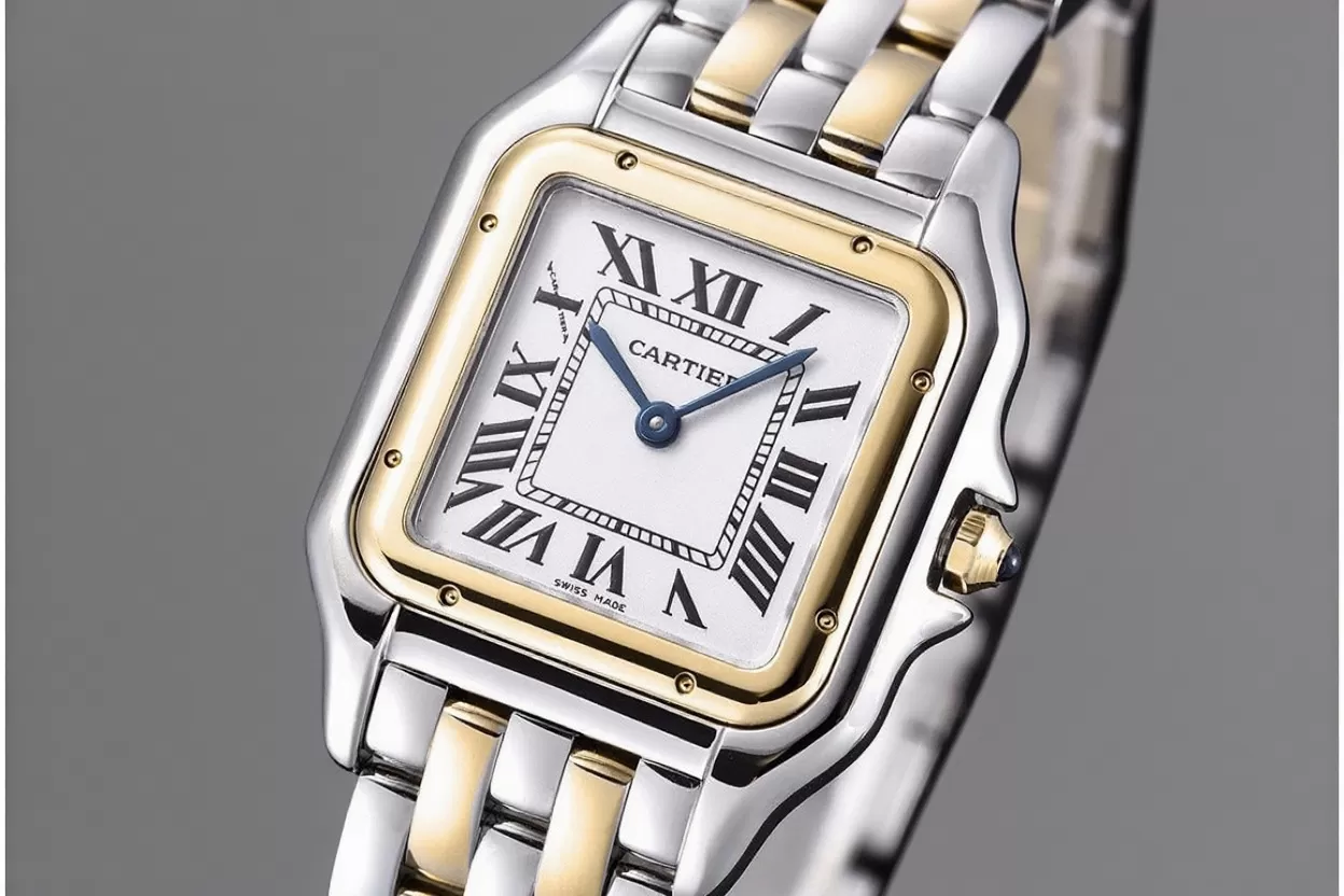 Panthere Secrete De Ladies 27mm YG/SS White Dial 8848F Swiss Qtz