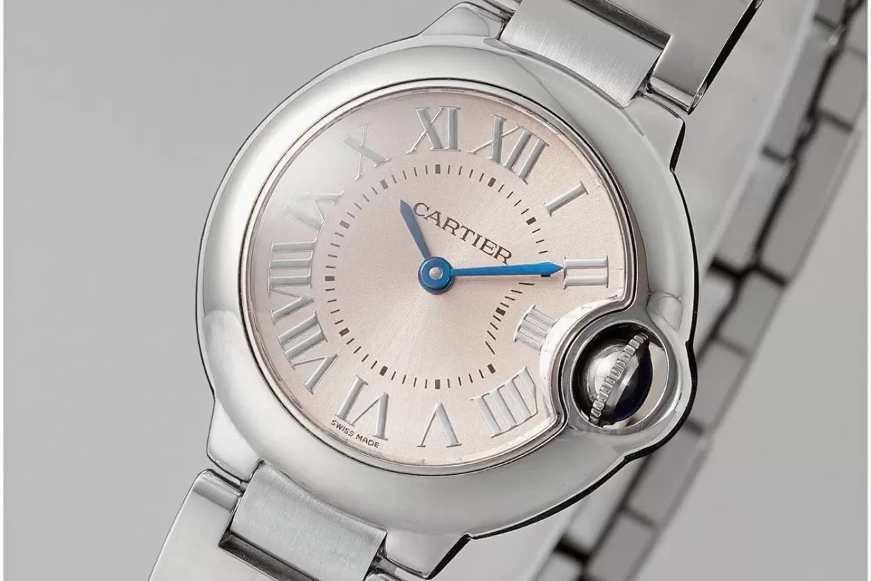Ballon Bleu De Cartier 28mm SS/SS Pink Dial AF Quartz