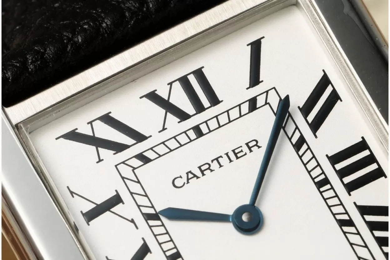 Cartier - Tank Solo 27.4mm White Dial on Lychee Grain Leather AF Quartz - Image 4
