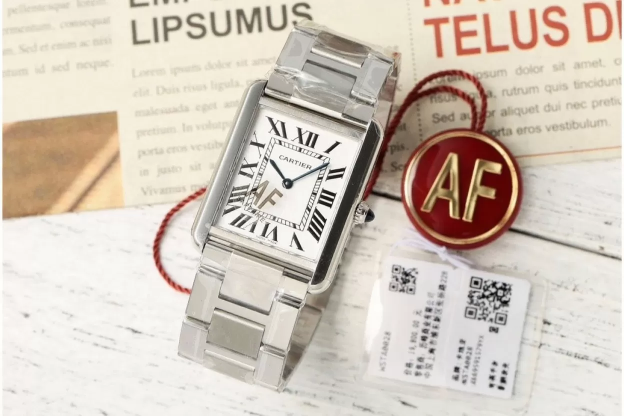 Cartier - Tank Solo 27.4mm SS/SS White Dial AF Quartz - Image 2