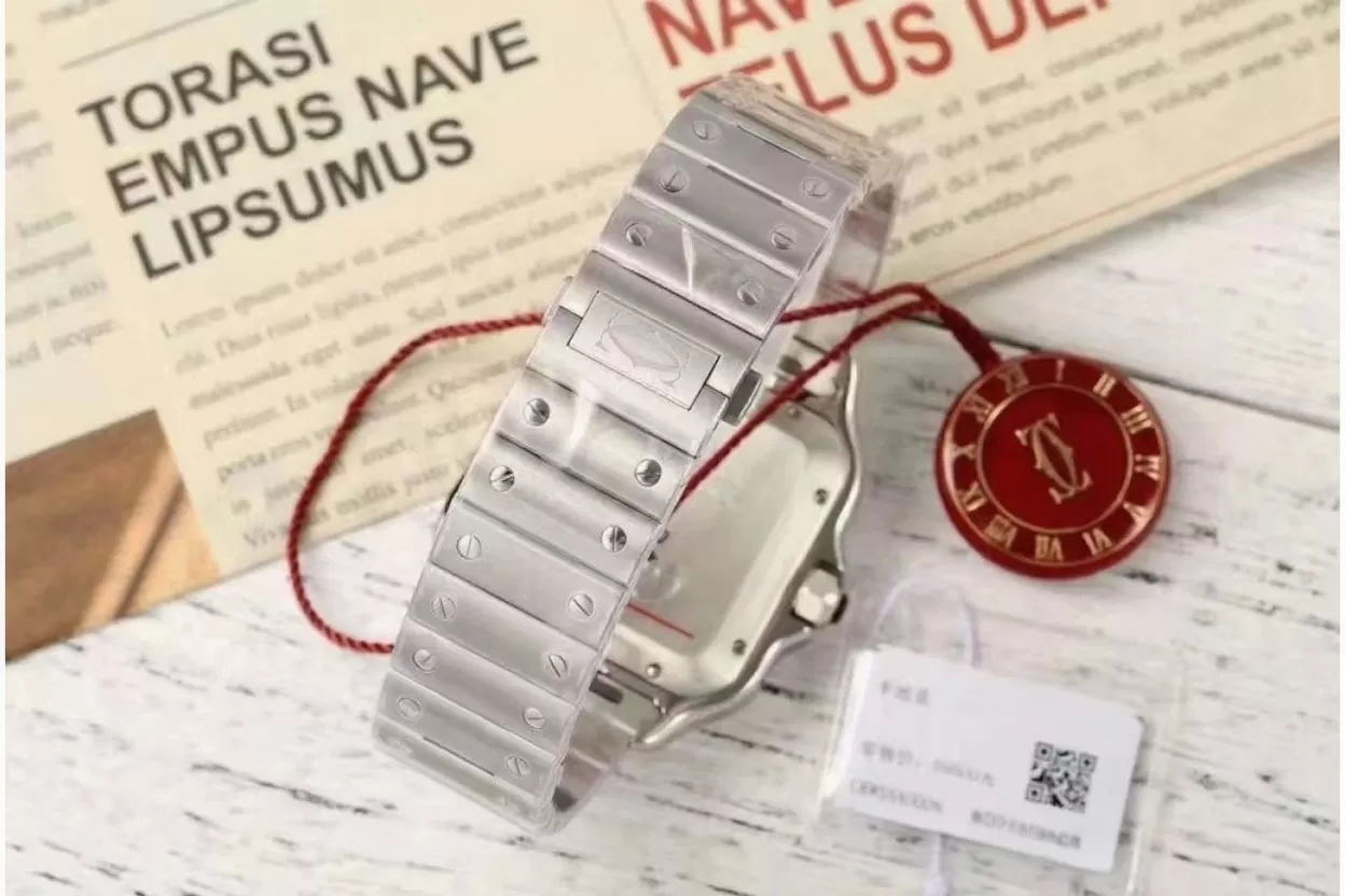 Cartier - Santos De Cartier 40mm XL SS/SS White Dial AF MY9015 - Image 9