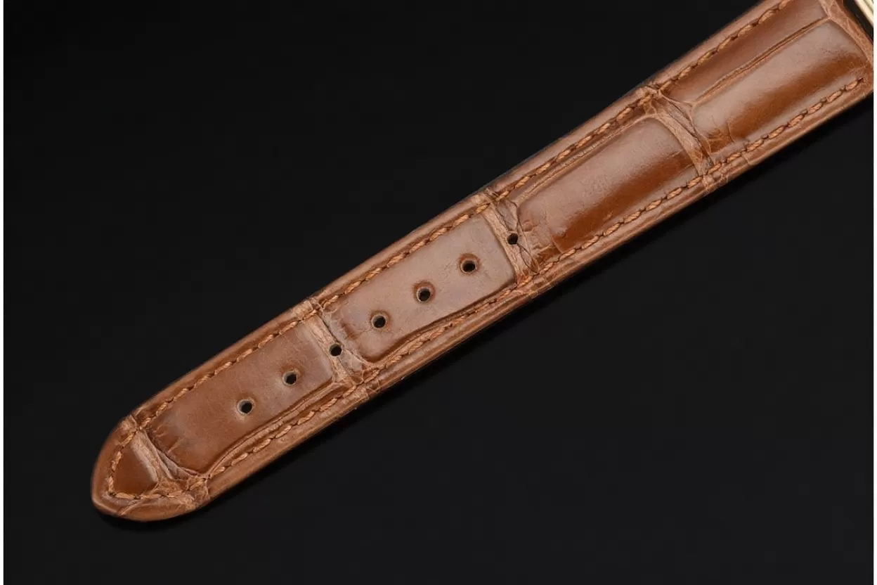Tank Louis 22mm Alligator YG/LE White Dial DRF Quartz - Image 13