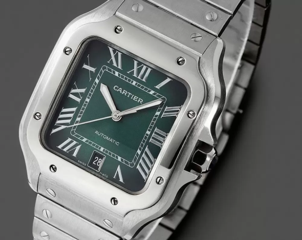 Santos De Cartier 40mm XL SS/SS Green Dial AF MY9015
