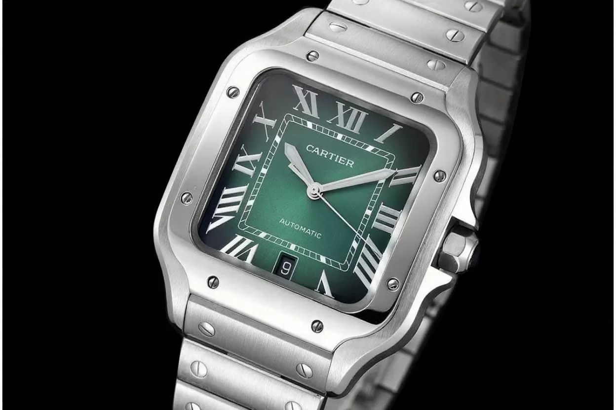 Santos De Cartier 40mm XL SS/SS Green Dial BVF MY9019