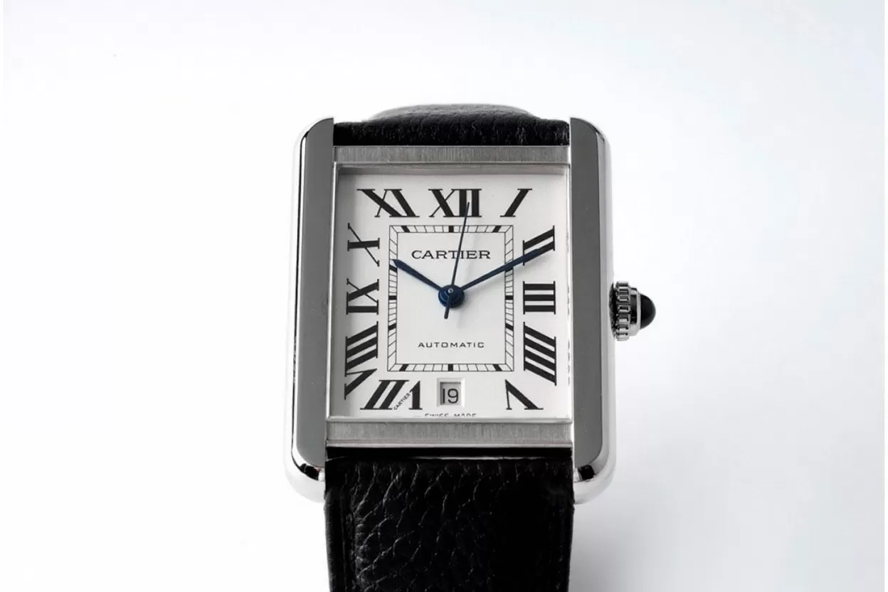 Tank Solo 41mm White Dial on Togo Leather AF MY9015 - Image 2