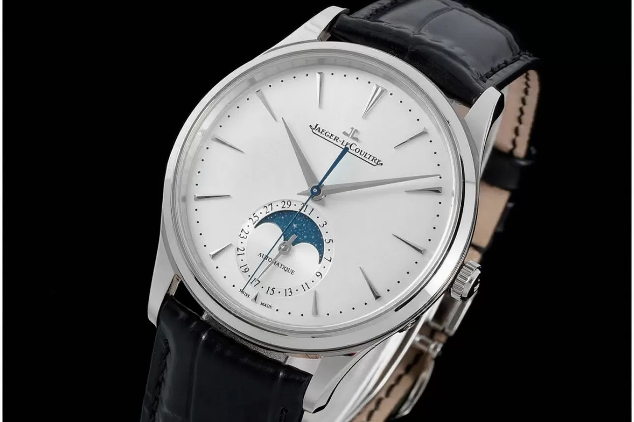 Master Ultra Thin Moonphase SS/LE White/Stk APS A925 Super Clone