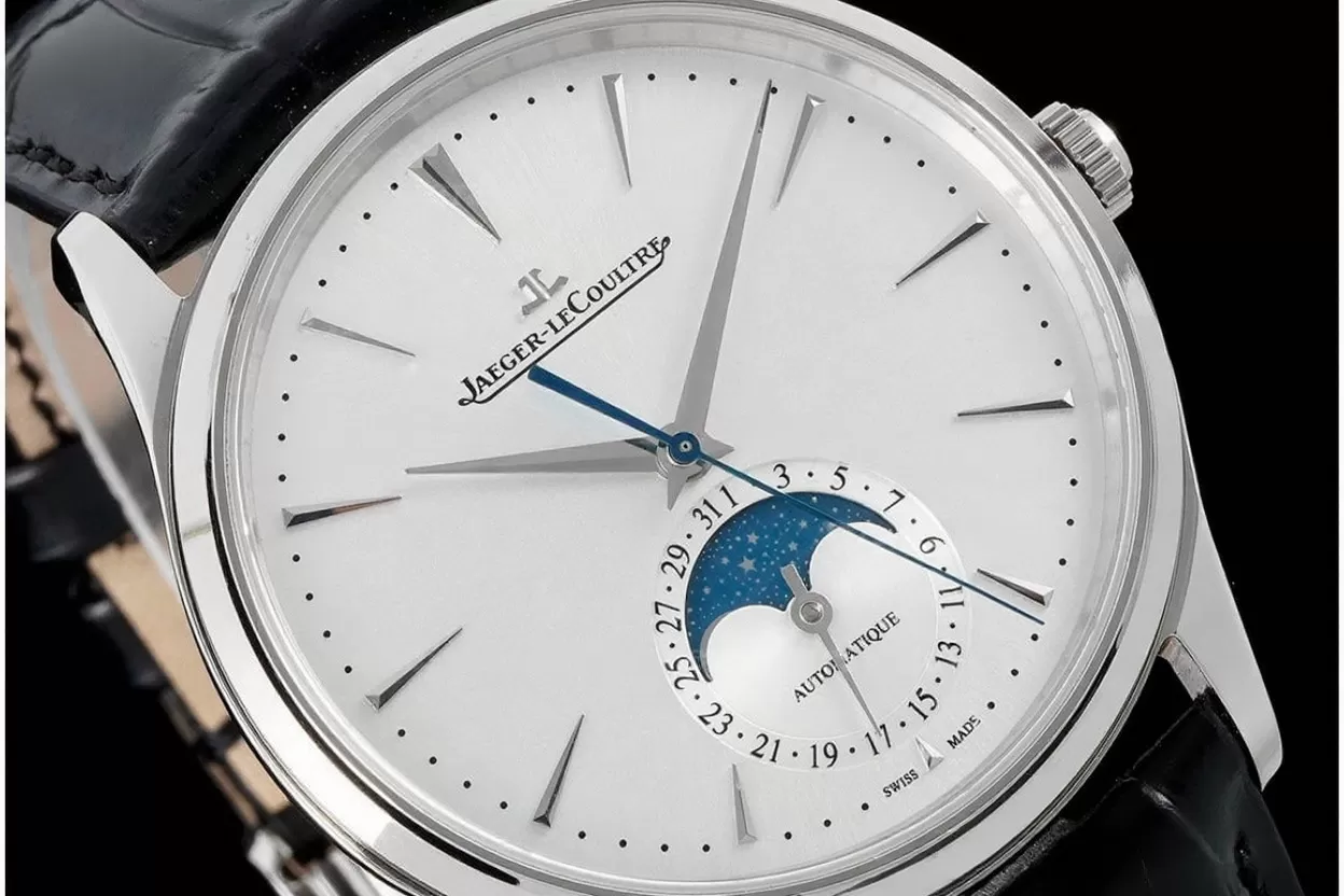Master Ultra Thin Moonphase SS/LE White/Stk APS A925 Super Clone - Image 4