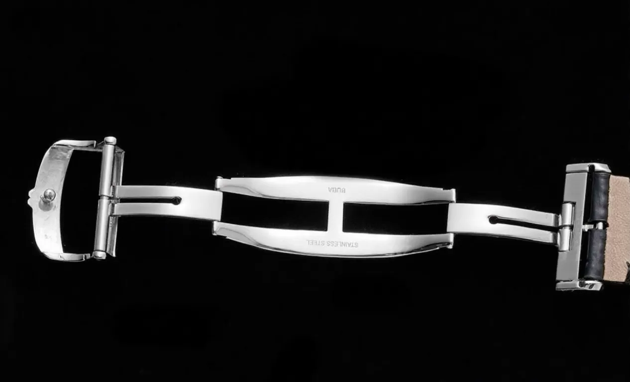 Master Ultra Thin Moonphase SS/LE White/Stk APS A925 Super Clone - Image 11