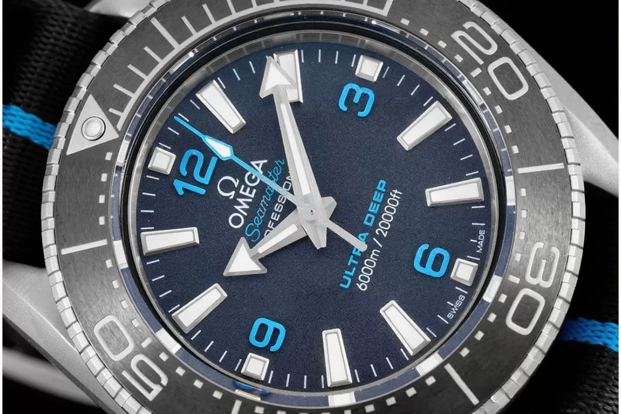 Planet Ocean Ultra Deep 45.5mm SS/NY Blue Dial SBF A8912 - Image 4