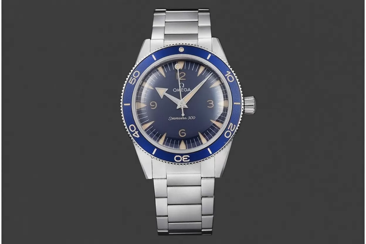 Seamaster 300m 41mm No Date SS/SS Navy Blue Dial VSF A8912