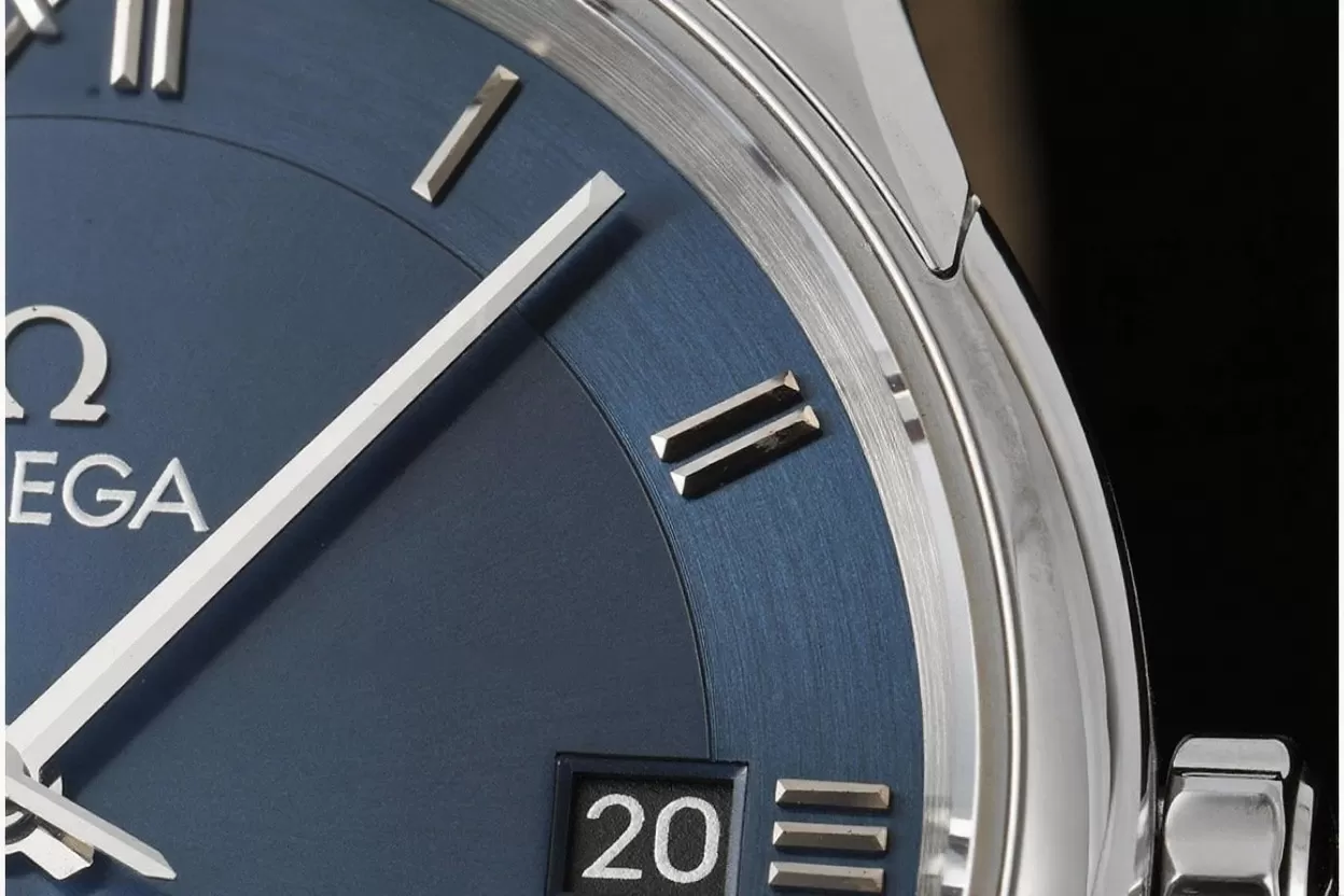 De Ville Mens Co-Axial SS/LE Blue/Roman VSF A8500 - Image 4