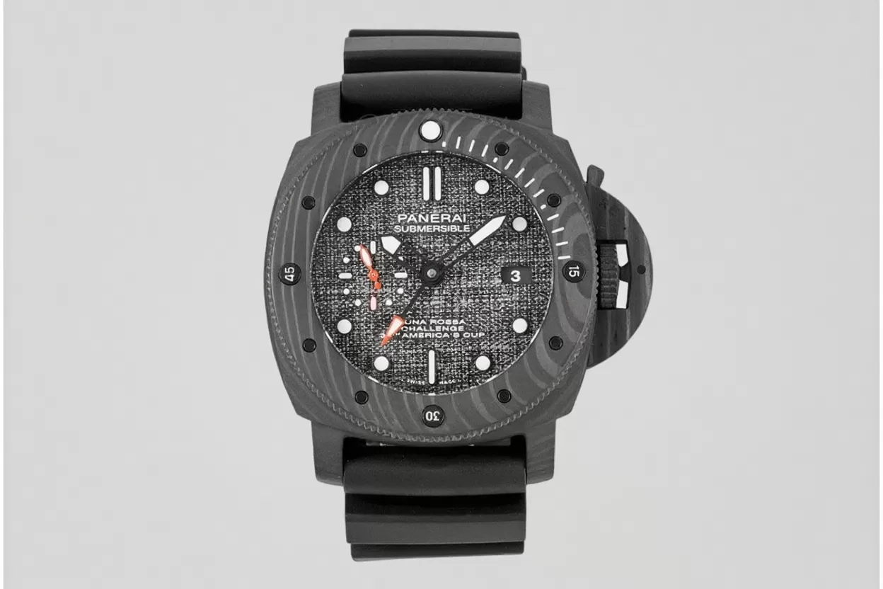 PAM1039 Submersible Luna Rossa GMT 47mm Carbon/RU VSF P9010 Super Clone - Image 3