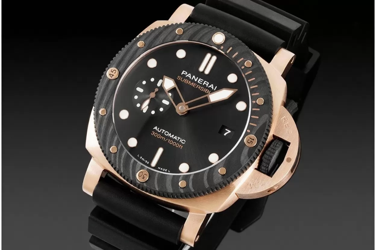 Submersible PAM1070 44mm RG/RU Black Dial VSF P900