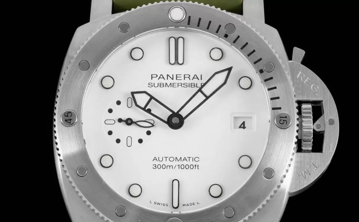 Submersible PAM1226 44mm SS/RU White Dial VSF P900 - Image 2