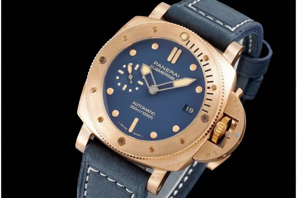 Submersible Pam1074 Bronzo 42mm BR/LE Blue Dial VSF P900