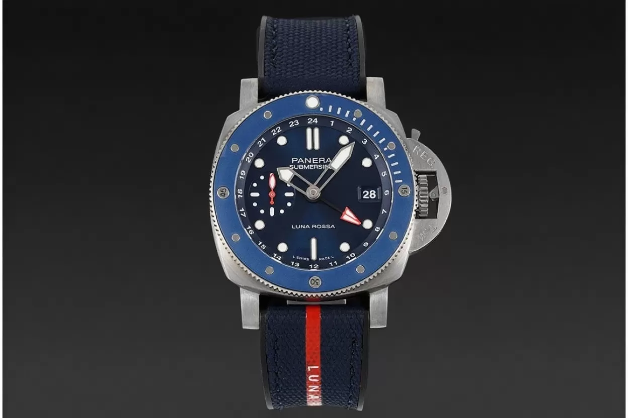 Submersible PAM1507 Luna Rossa 42mm SS/RU Blue Dial VSF P900