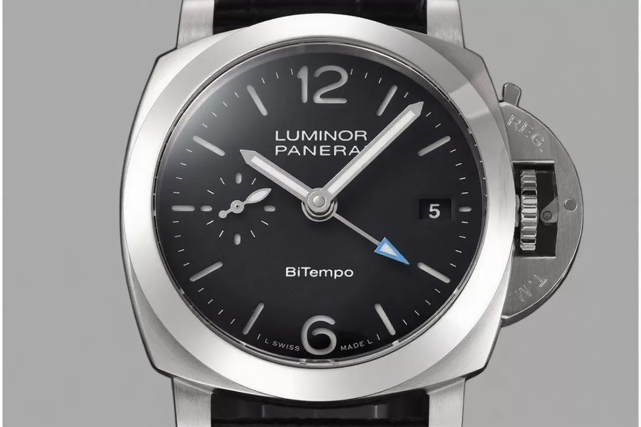 Luminor PAM1365 Bitempo GMT 40mm SS/LE Black Dial VSF P900 - Image 2
